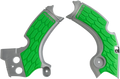 ACERBIS X-Grip Frame Guards - Silver/Green N/F 15-18 KX450F>05051506 2657591417