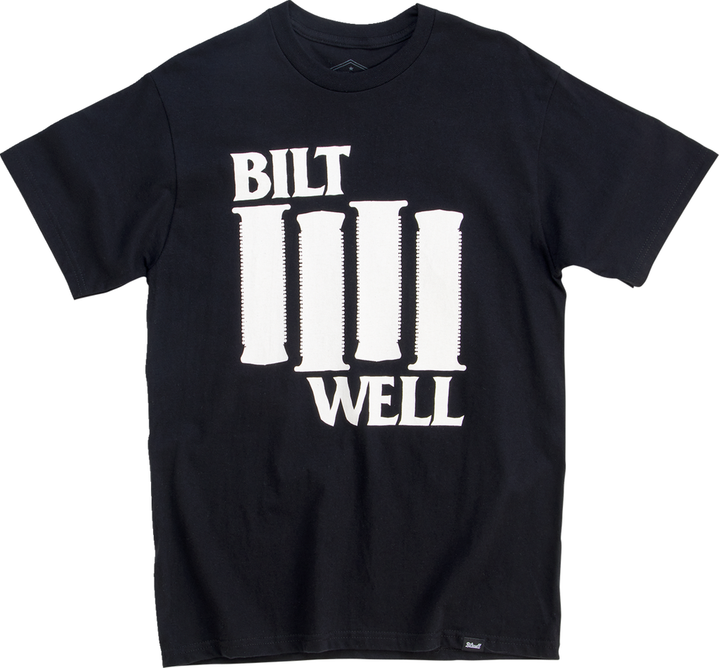 BILTWELL Damaged T-Shirt - Black - XL 8101-073-005