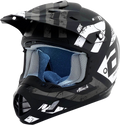 AFX FX-17Y Helmet - Attack - Matte Black/Silver - Small 0111-1399