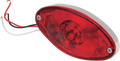 DRAG SPECIALTIES Taillight - Cat Eye - Ultra Thin - Red Lens 160634