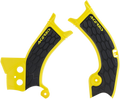 ACERBIS X-Grip Frame Guards - Yellow/Black 2686601017