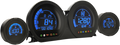 KOSO NORTH AMERICA HD-03L Four-Piece Gauge Kit - Blue/Red Display N/F 21 AND LATER MODELS BA064900
