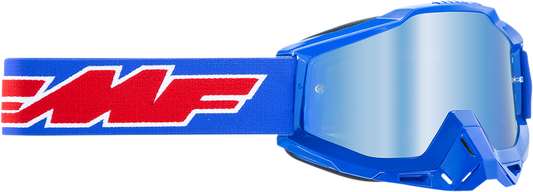 FMF PowerBomb Goggles - Rocket - Blue - Blue Mirror F-50037-00002 2601-2977
