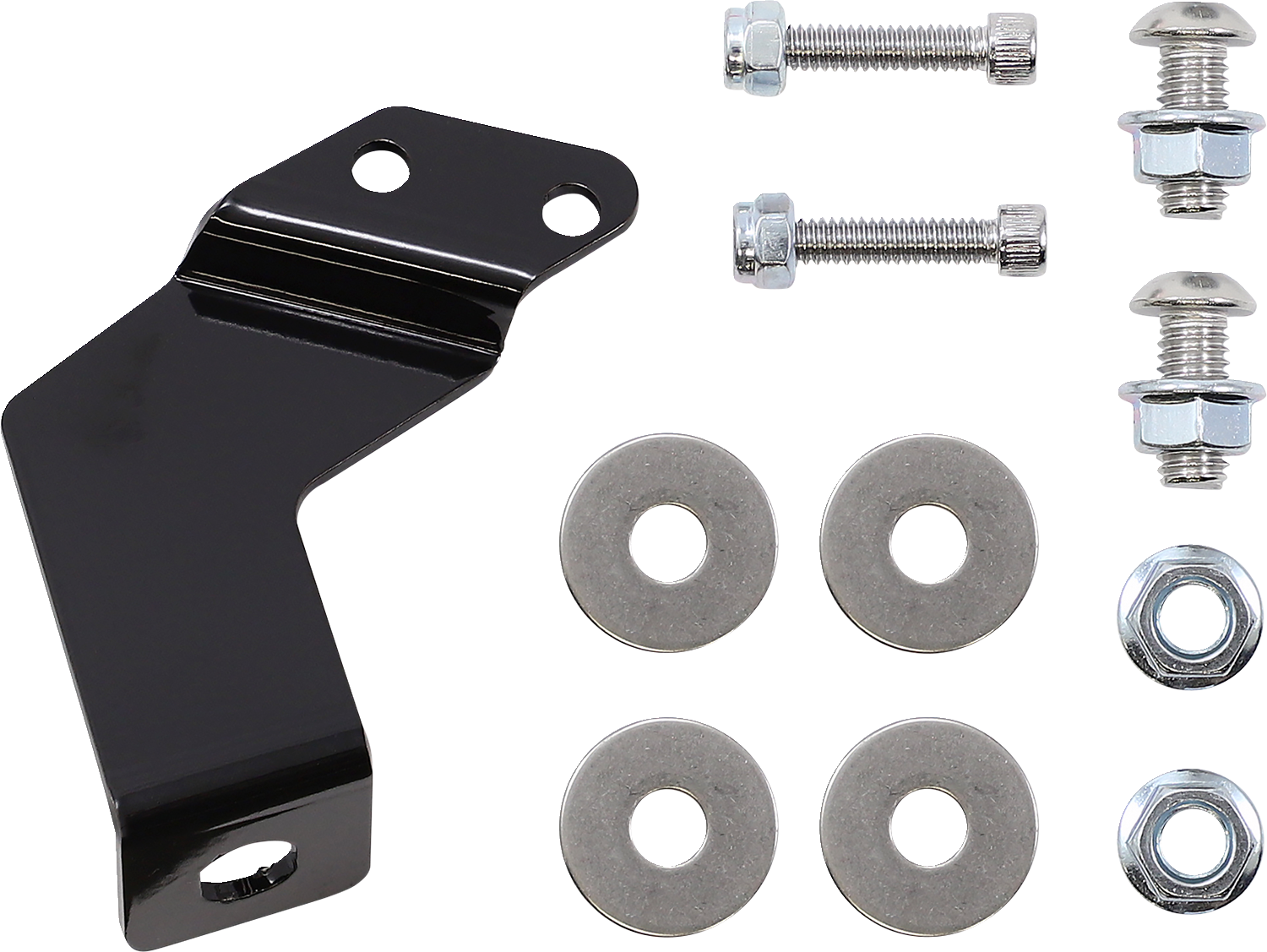 DRAG SPECIALTIES Saddlebag Support Brackets - Chrome - 09-13FLT CHRM GUARDS/BLK SUPPORTS 21058