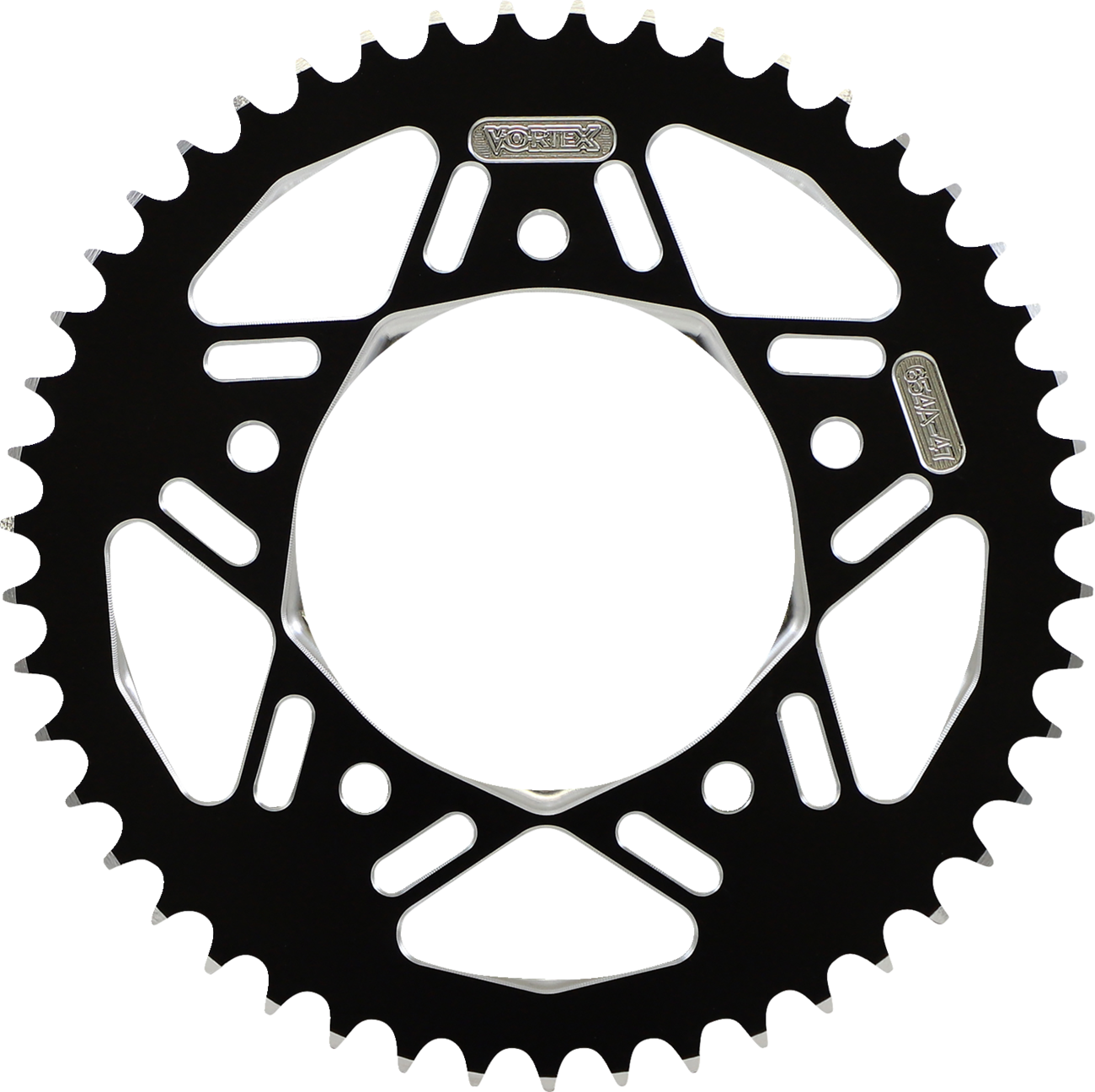 VORTEX Aluminum Sprocket - Black - Rear - 47 Tooth 654AZK-47