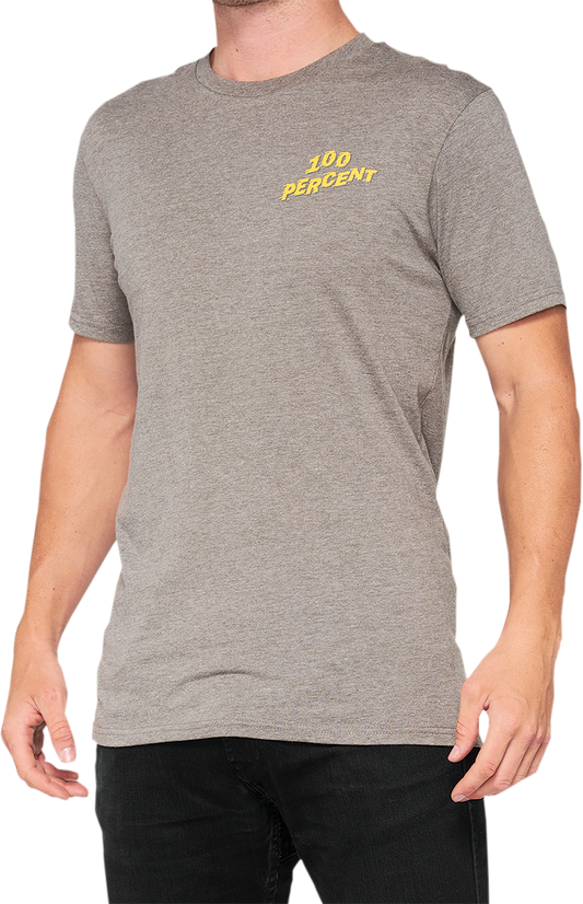 100% Dakota T-Shirt - Heather Gray - Medium 32130-188-11