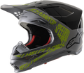 ALPINESTARS Supertech M8 Helmet - Triple - MIPS - Silver/Black/Yellow Fluo - 2XL 8301319-1955-2X