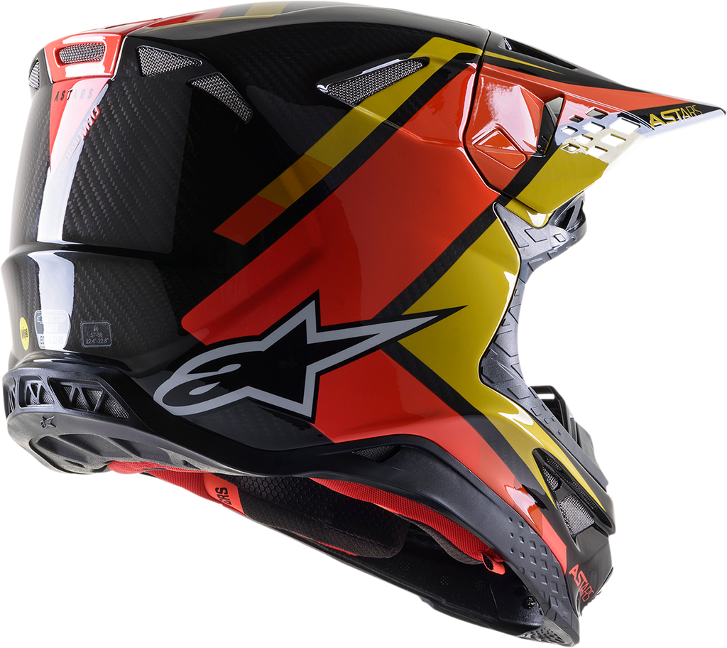 ALPINESTARS Supertech M10 Helmet - Meta 2 - MIPS® - Black/Yellow/Orange - XL 8300422-1549-XL