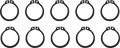 MOOSE RACING Snap Ring - 10 Pack - Gas Gas/Husqvarna/KTM 25-6014