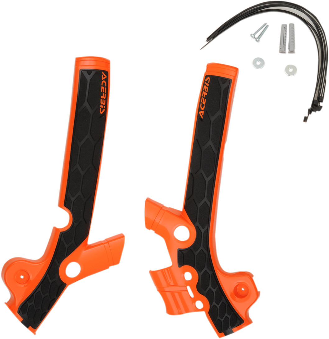 ACERBIS X-Grip Frame Guards - Orange/Black N/F 09-12 SX 85 2449525225