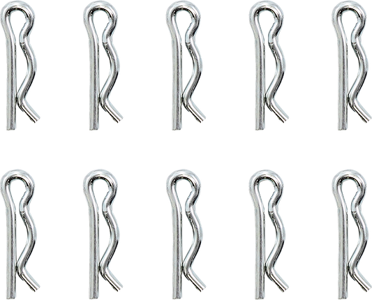 DRAG SPECIALTIES Axle Clip - Chrome - Rear - 10 Pack W16-0348-C