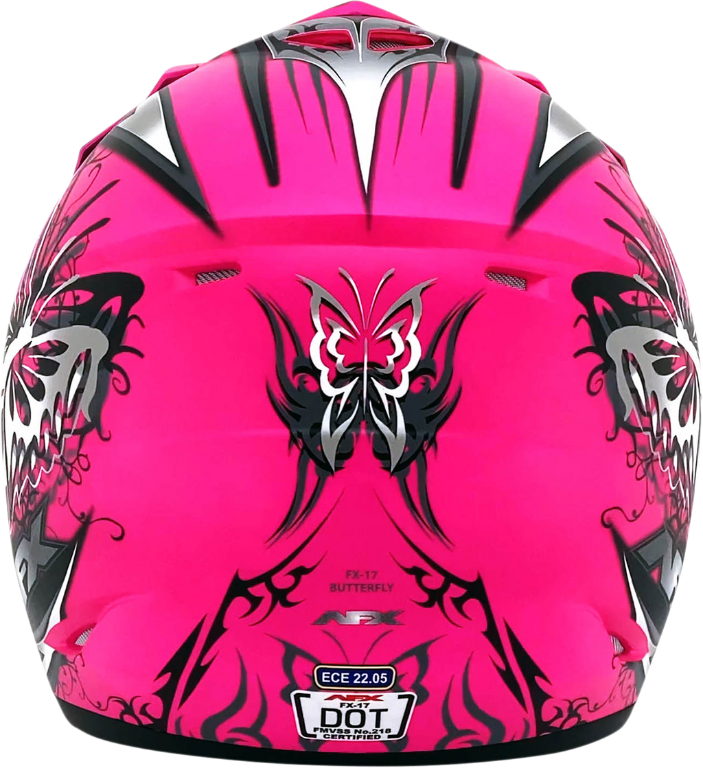 AFX Fx-17 Helmet - Butterfly - Matte Hot Pink - Small 0110-7107