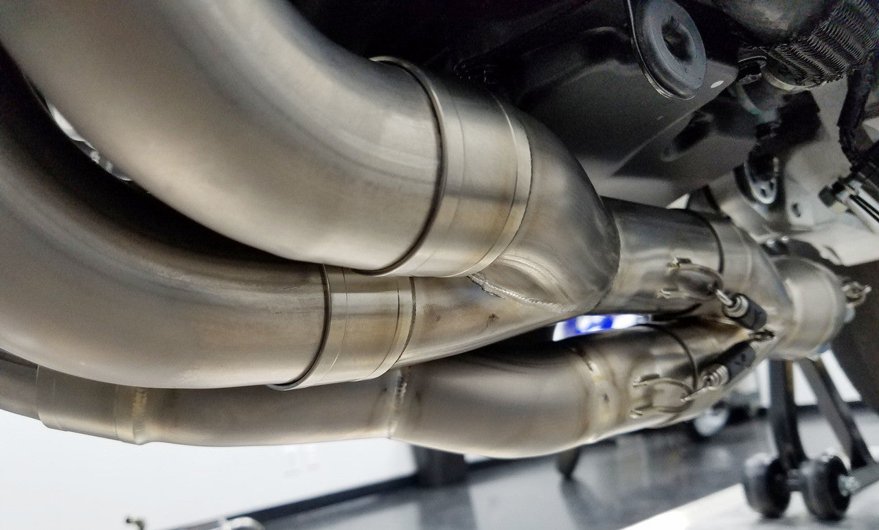 Graves motorsports  full titanium exhaust system - carbon silencer 200mm CBR1000RR 17-24  EXH-17CB1-FTC