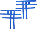 MOTORSPORT PRODUCTS Nerf Bar Net - Blue - Yamaha/Honda 81-0304