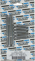 DRAG SPECIALTIES Outer Primary Smooth Bolt Kit - Chrome - M8 MK787S