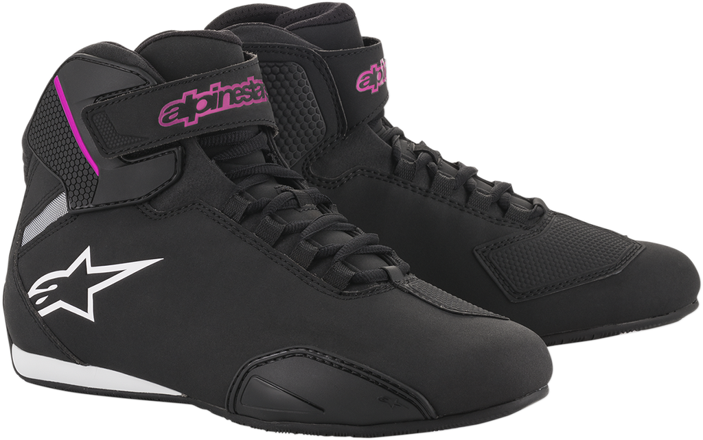 ALPINESTARS Women's Sektor Shoes - Black/Pink - US 10.5 2515719103911