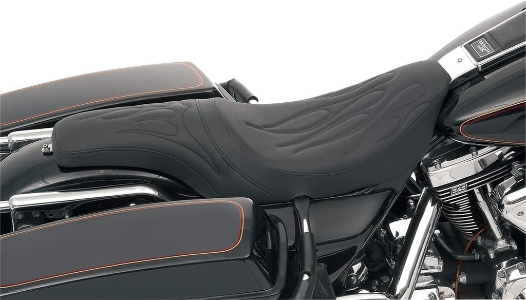 DRAG SPECIALTIES Predator Seat - Flame Stitched - FLHR/FLHX '99-'07  0801-0213