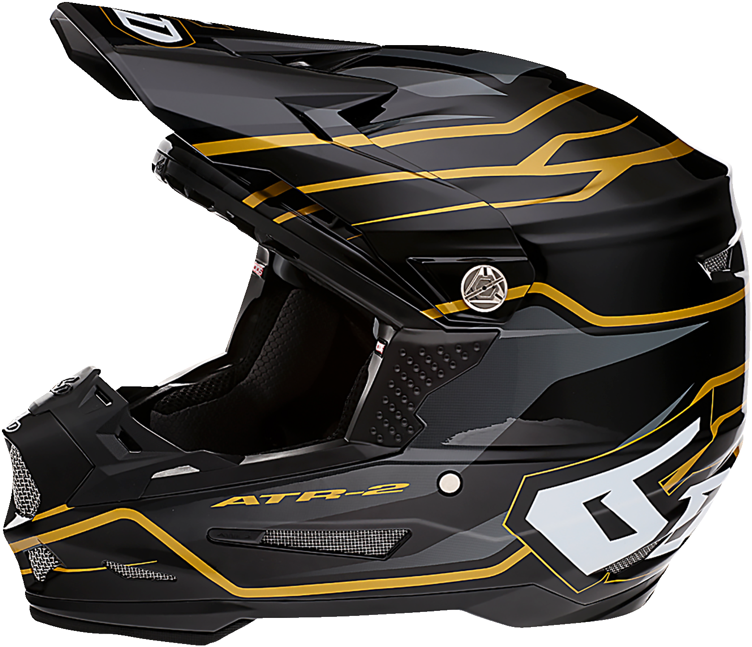 6D ATR-2 Helmet - Phase - Black/Gold - Medium 12-2806