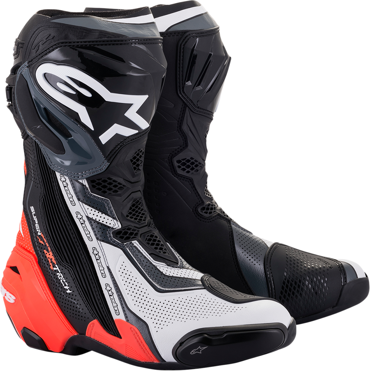 ALPINESTARS Supertech V Boots - Black/Red/White/Gray - US 12 / EU 47 2220121-1329-47