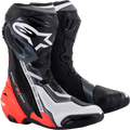 ALPINESTARS Supertech V Boots - Black/Red/White/Gray - US 10.5 / EU 45 2220121-1329-45