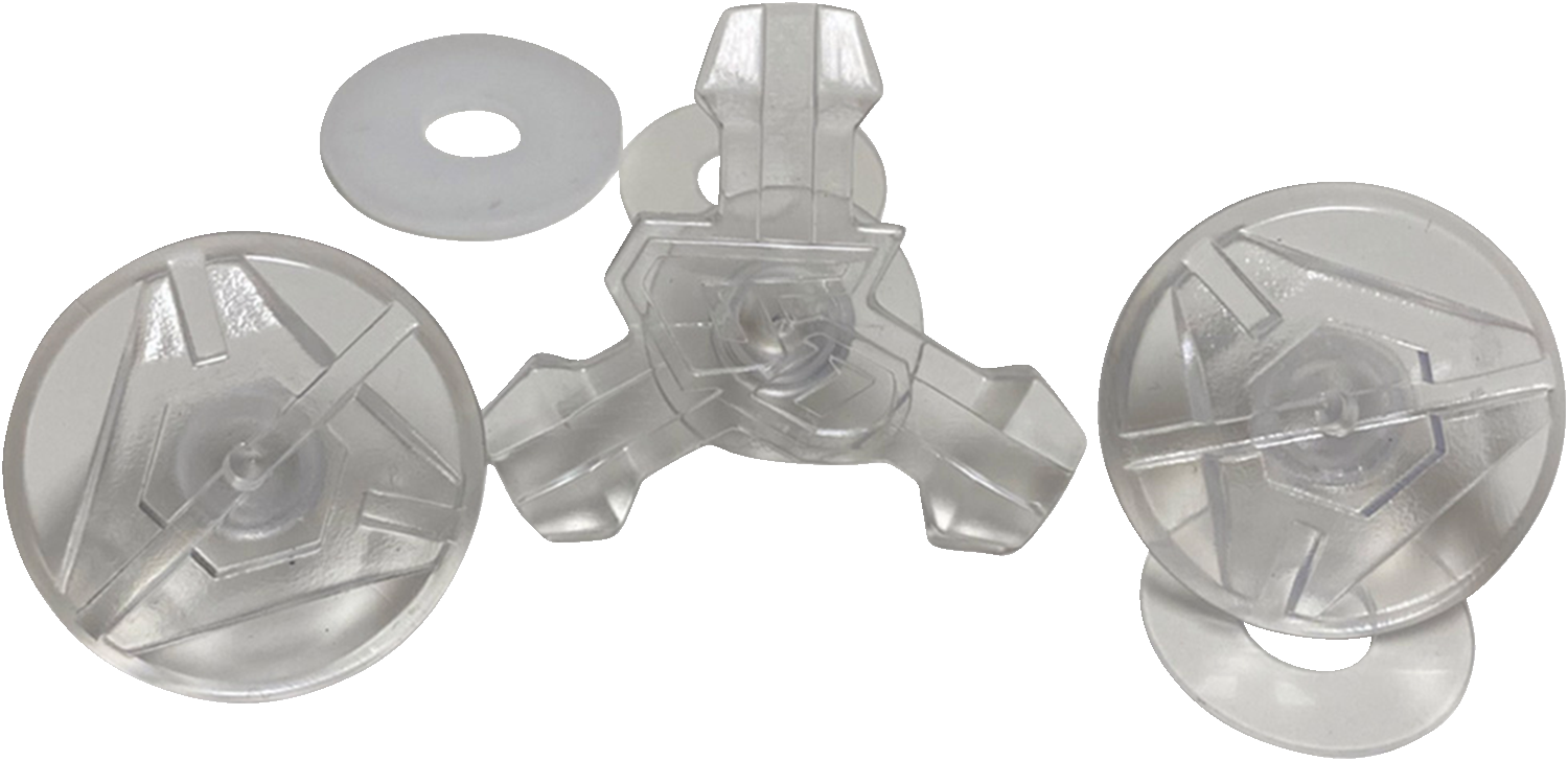 6D ATR Visor Screws - Clear 73-1012