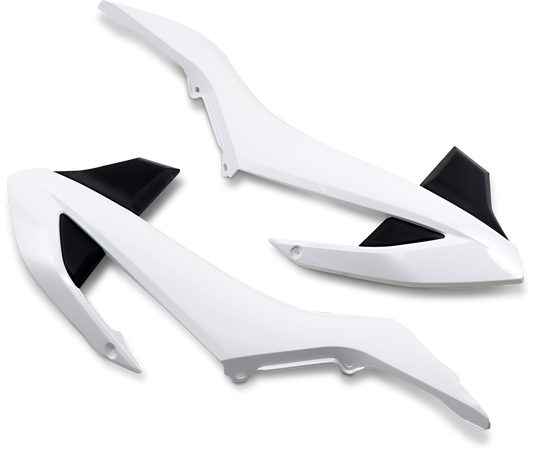 UFO Radiator Shrouds - OEM White/Black KT04073-999K