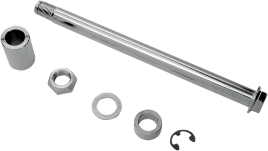 DRAG SPECIALTIES Axle Kit - Rear - Chrome W16-0336