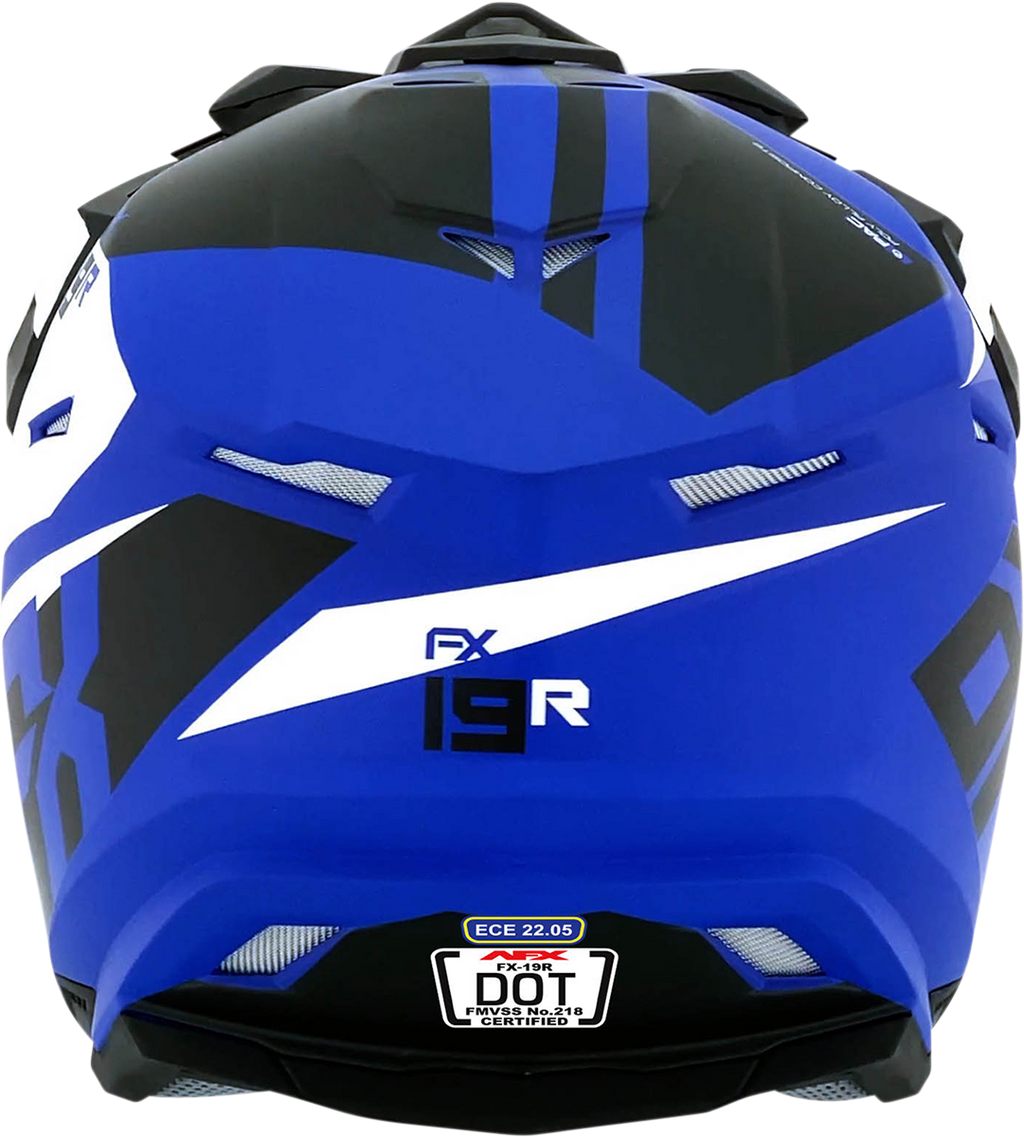 AFX FX-19R Helmet - Racing - Matte Blue - Small 0110-7068