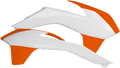ACERBIS Radiator Shrouds - White/Orange 2314251088