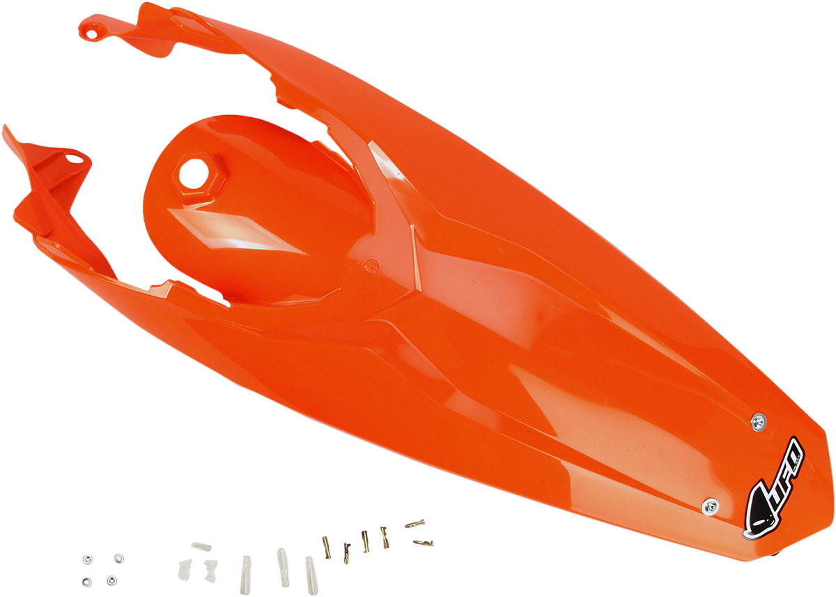 UFO Enduro Rear Fender with Light - '98-'20 KTM Orange KT04027-127