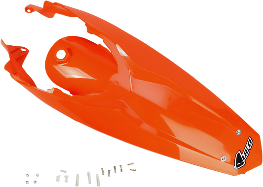 UFO Enduro Rear Fender with Light - '98-'20 KTM Orange KT04027-127