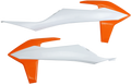 UFO Radiator Shrouds - White/Orange KT04092999