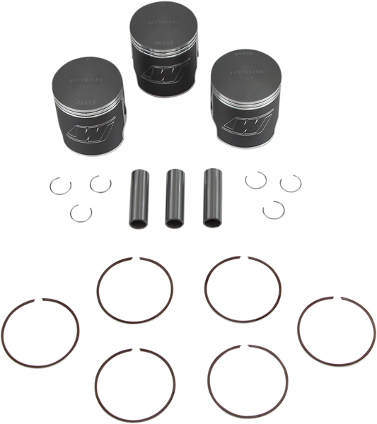 WISECO Piston Kit - Kawasaki 500 - 61.00 mm Forged K102