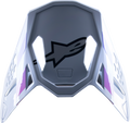 ALPINESTARS Supertech M10 Visor - Daytona - Haze Gray/Orange Fluo/Rhodamine 8982723-9243