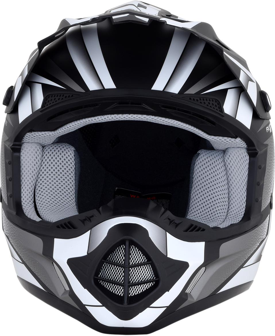 AFX FX-17 Helmet - Force - Matte Black/White - Large 0110-5199