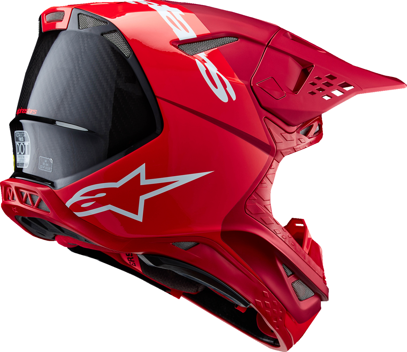 ALPINESTARS Supertech M10 Helmet - Flood - MIPS® - Red Fluo/Red - Medium 8301023-3003-M