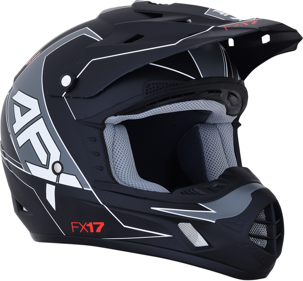 AFX FX-17 Helmet - Aced - Matte Black/White - 2XL 0110-6493