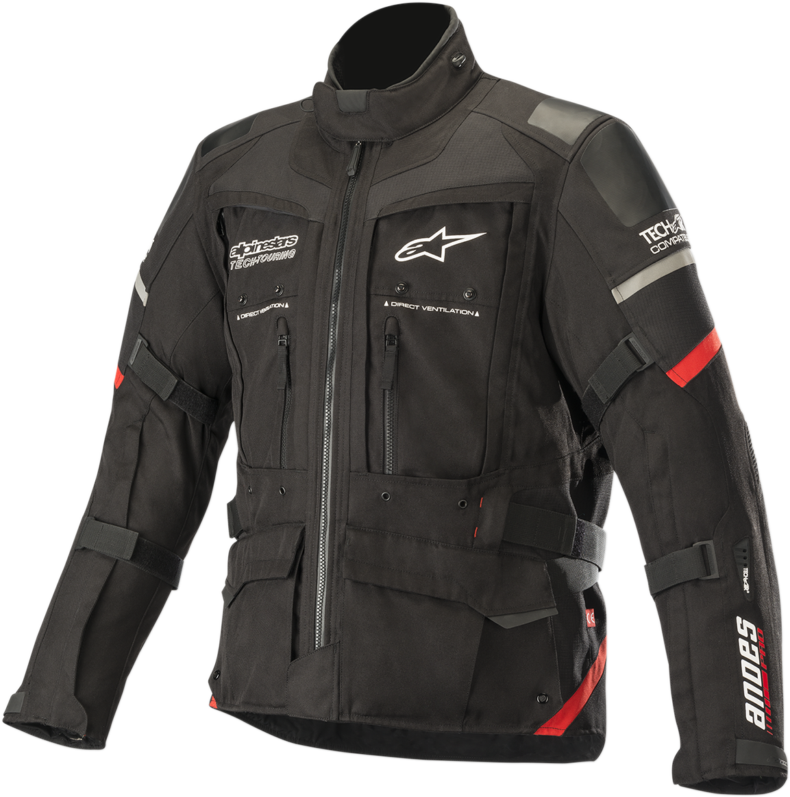 ALPINESTARS Andes Pro Drystar® Jacket - Black/Red - XL 3207119-13-XL