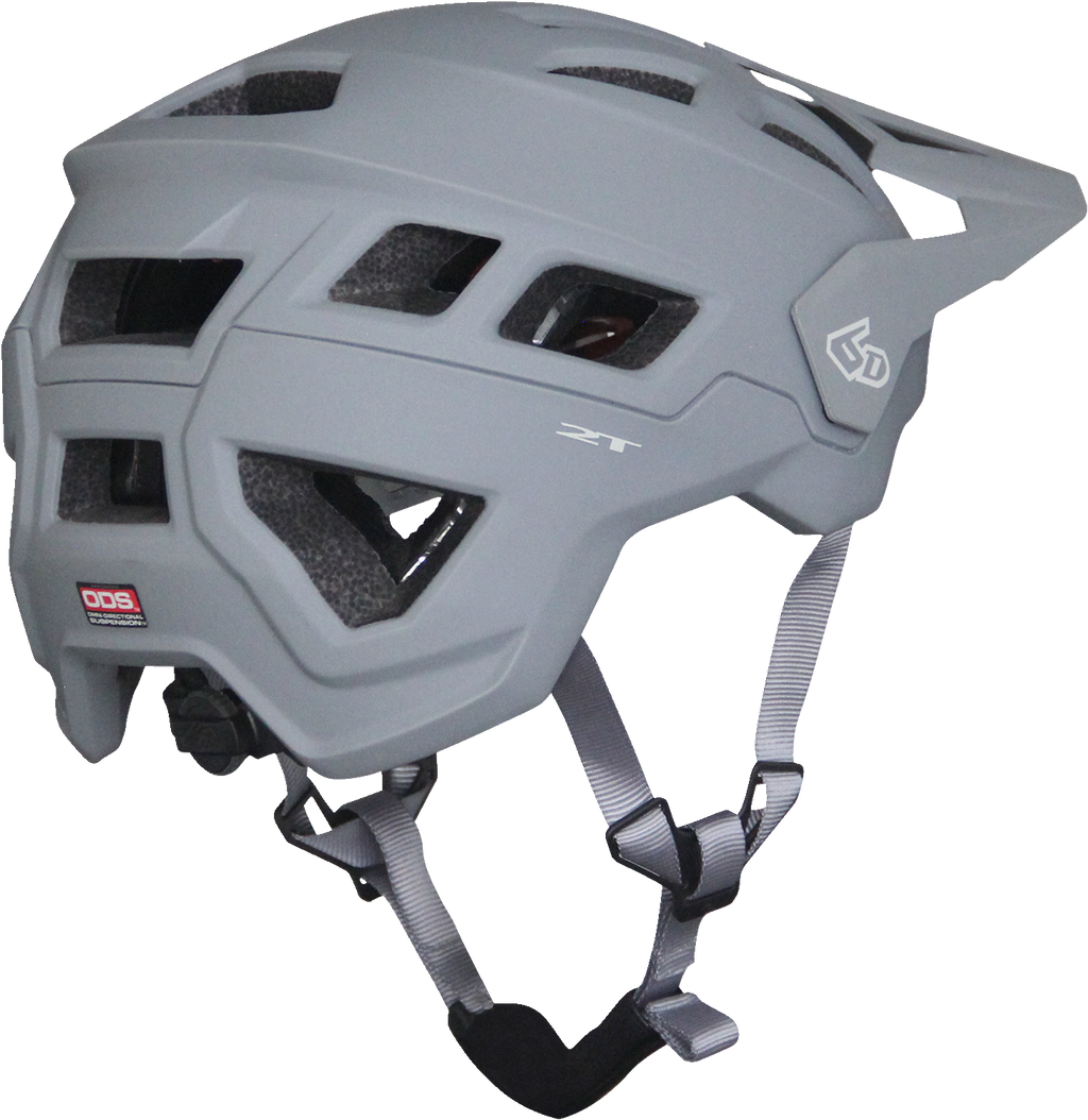 6D ATB-2T Helmet - Ascent - Gray Matte - M/L 23-0086