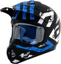 AFX FX-17Y Helmet - Attack - Matte Black/Blue - Medium 0111-1409