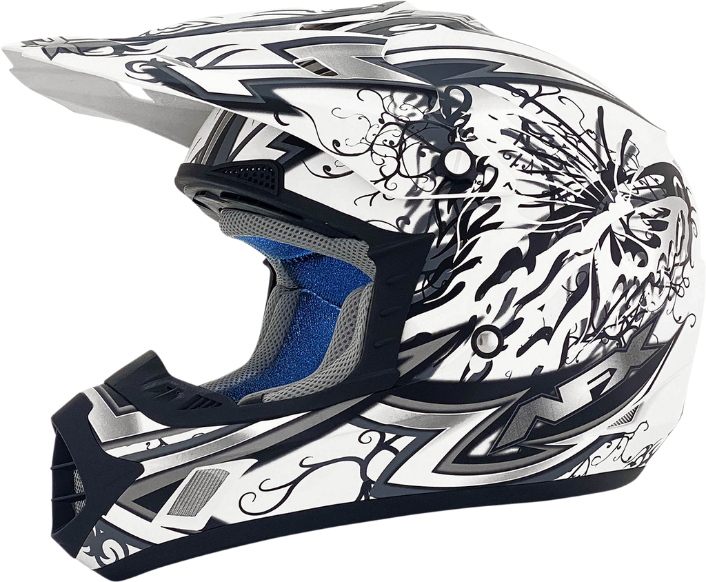 AFX FX-17Y Helmet - Butterfly - Matte White - Small 0111-1390
