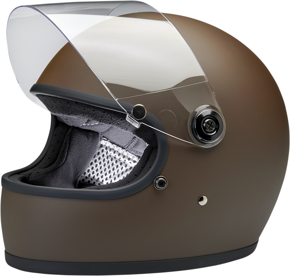 BILTWELL Gringo S Helmet - Flat Chocolate - Small 1003-252-102