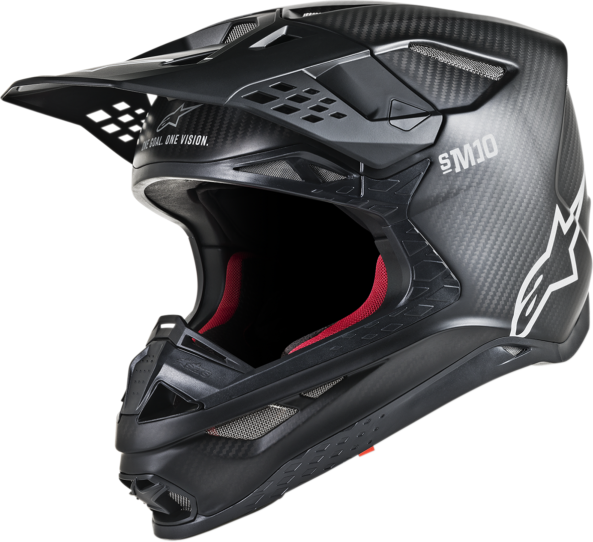 ALPINESTARS Supertech M10 Helmet - MIPS - Black Matte Carbon - Large 8300319-1300-LG