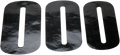 MOOSE RACING Race Number 0 - Black - 4.5" 80010