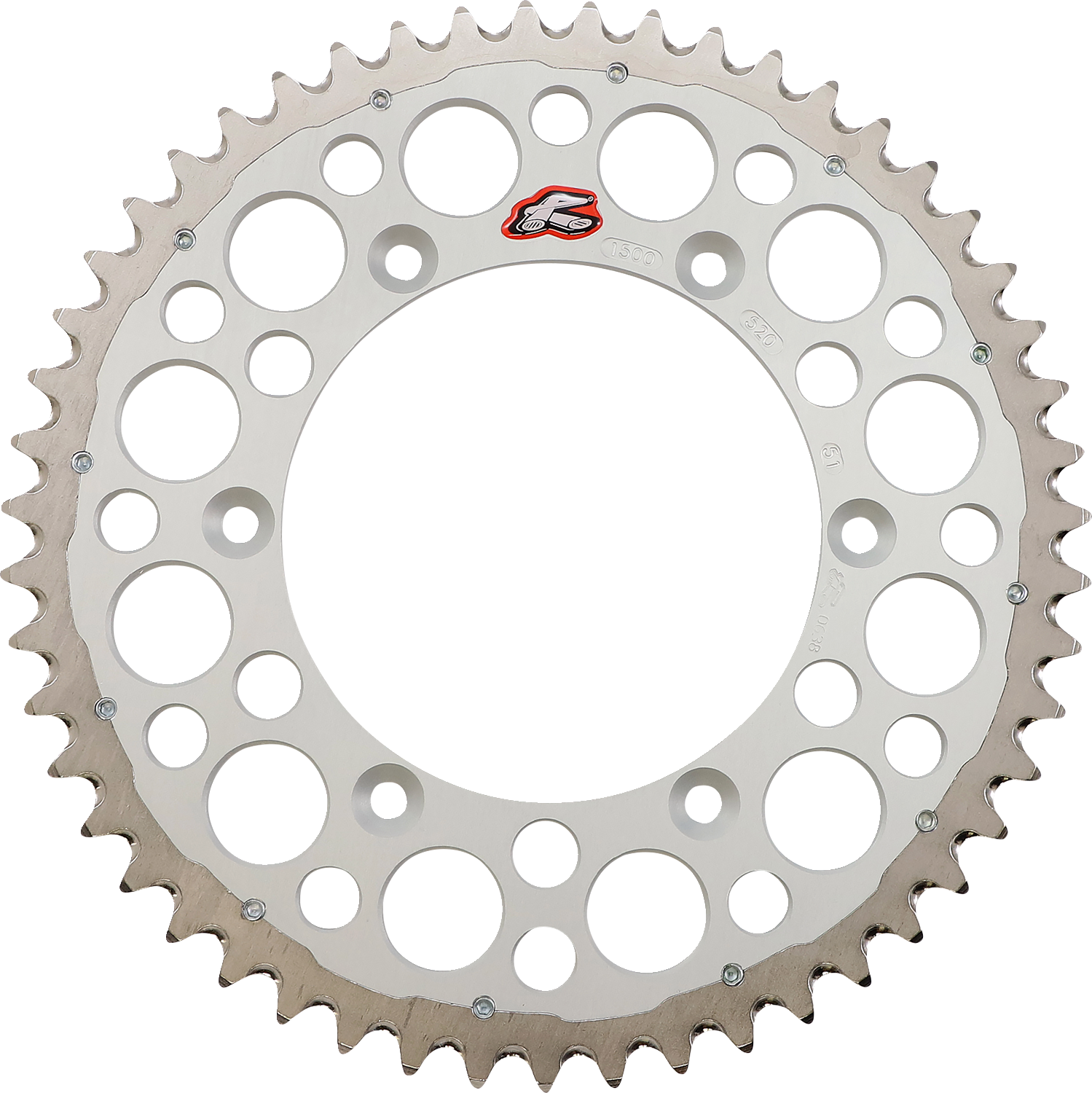 RENTHAL Twinring™ Rear Sprocket - 51 Tooth - Silver 1500-520-51GPSI