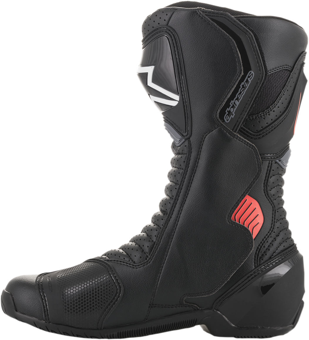 ALPINESTARS SMX-6 v2 Vented Boots - Black/Gray/Red - US 13.5 / EU 49 2223017-1133-49