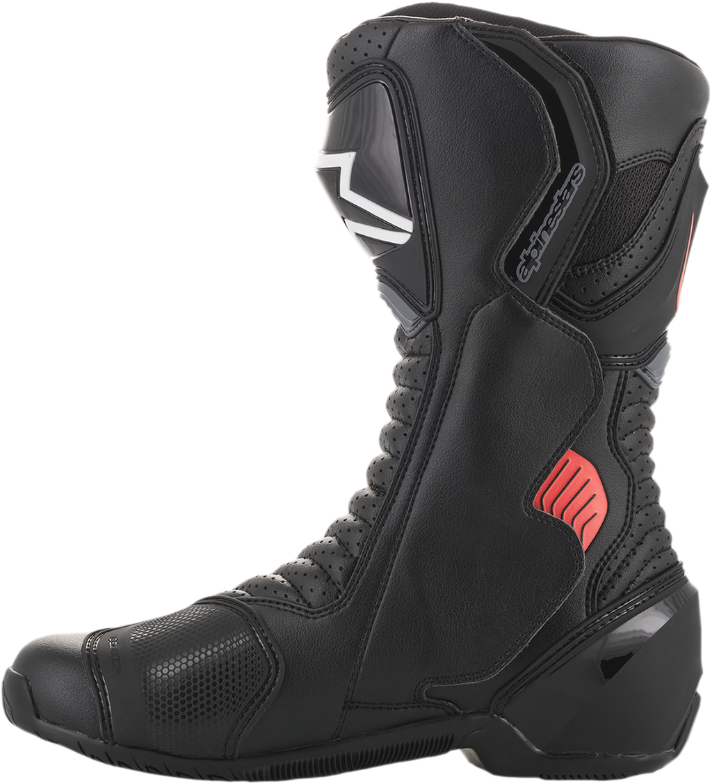 ALPINESTARS SMX-6 v2 Vented Boots - Black/Gray/Red - US 10.5 / EU 45 2223017-1133-45