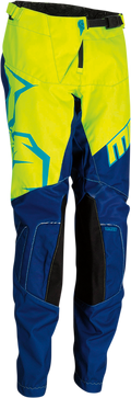 MOOSE RACING Youth Qualifier Pants - Navy/Yellow/Teal - 18 2903-1971