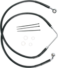 DRAG SPECIALTIES Brake Line - Front (Upper) - Black 660328-BLK