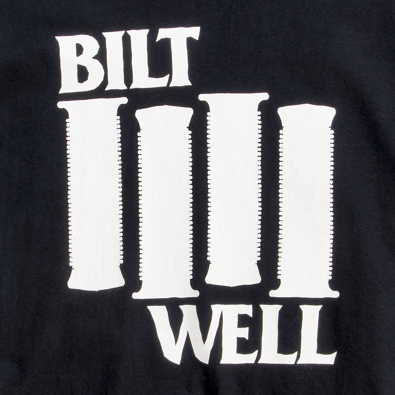 BILTWELL Damaged T-Shirt - Black - Large 8101-073-004